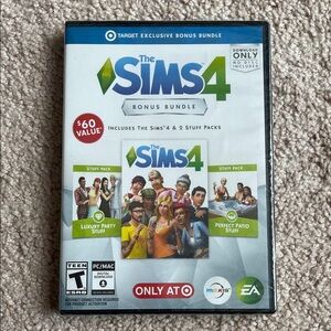The Sims 4 Bonus Bundle (PC) Game w/Luxury Party and Perfect Patio Stuff Packs